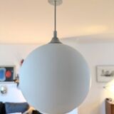 Pendant lamp opaline Lita design 70s