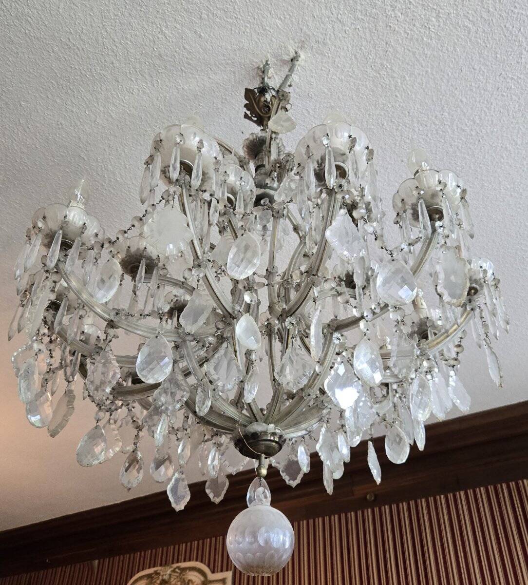 Very important Murano chandelier from the 19th century.
