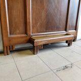 Old wooden wall-mounted locker room - Art Deco