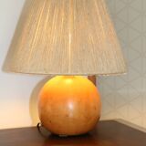 Wooden lamp with rope lampshade 400mm