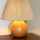 Lampe bois avec abat-jour corde 400mm