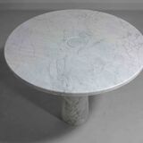 Round marble 'Eros' table by Angelo Mangiarotti for Skipper