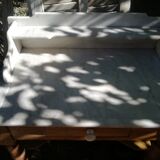 Marble and pine dressing table