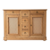 Low sideboard, antique, in light oak.