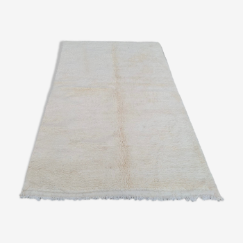 White Berber wool carpet
