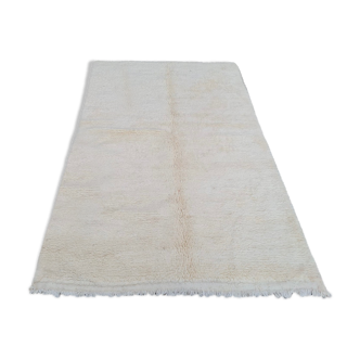 White Berber wool carpet