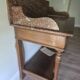 Antique wooden and red marble washstand – late 19th century