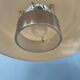 Mid-Century aluminium pendant with orange lacquer
