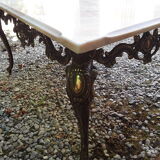 Louis XV style marble and brass coffee table