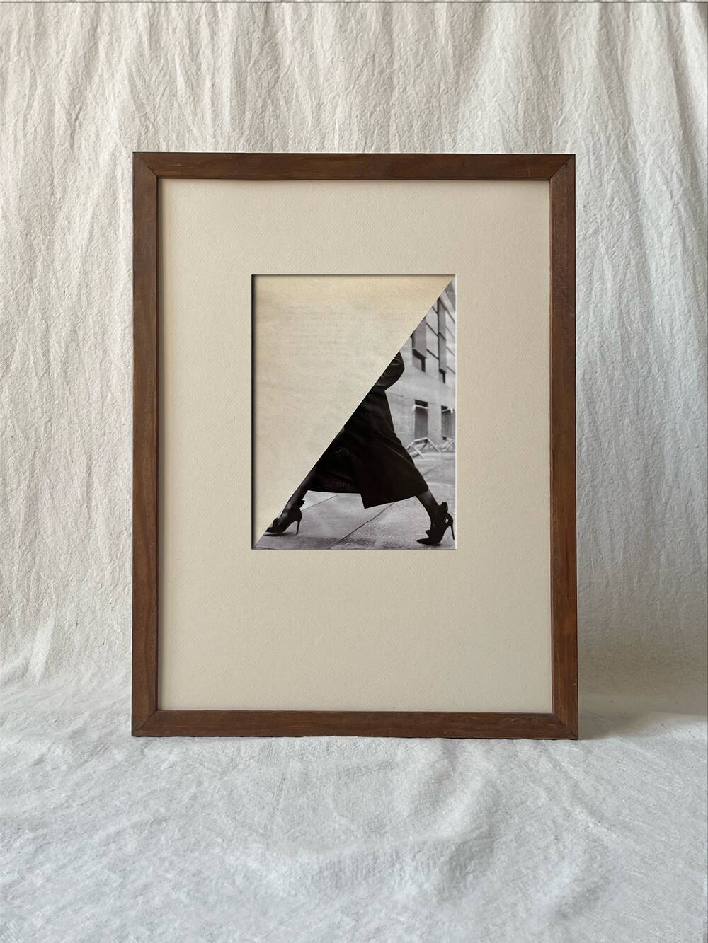 Walk in the street - Original collage