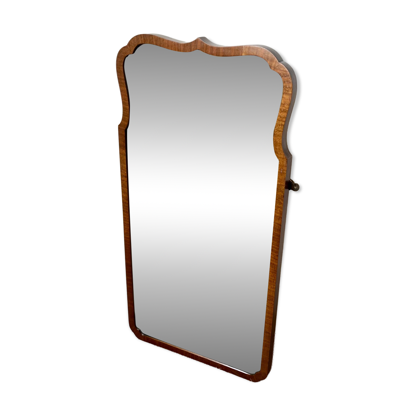 Antique scallop edged wall mirror c.1920-30s