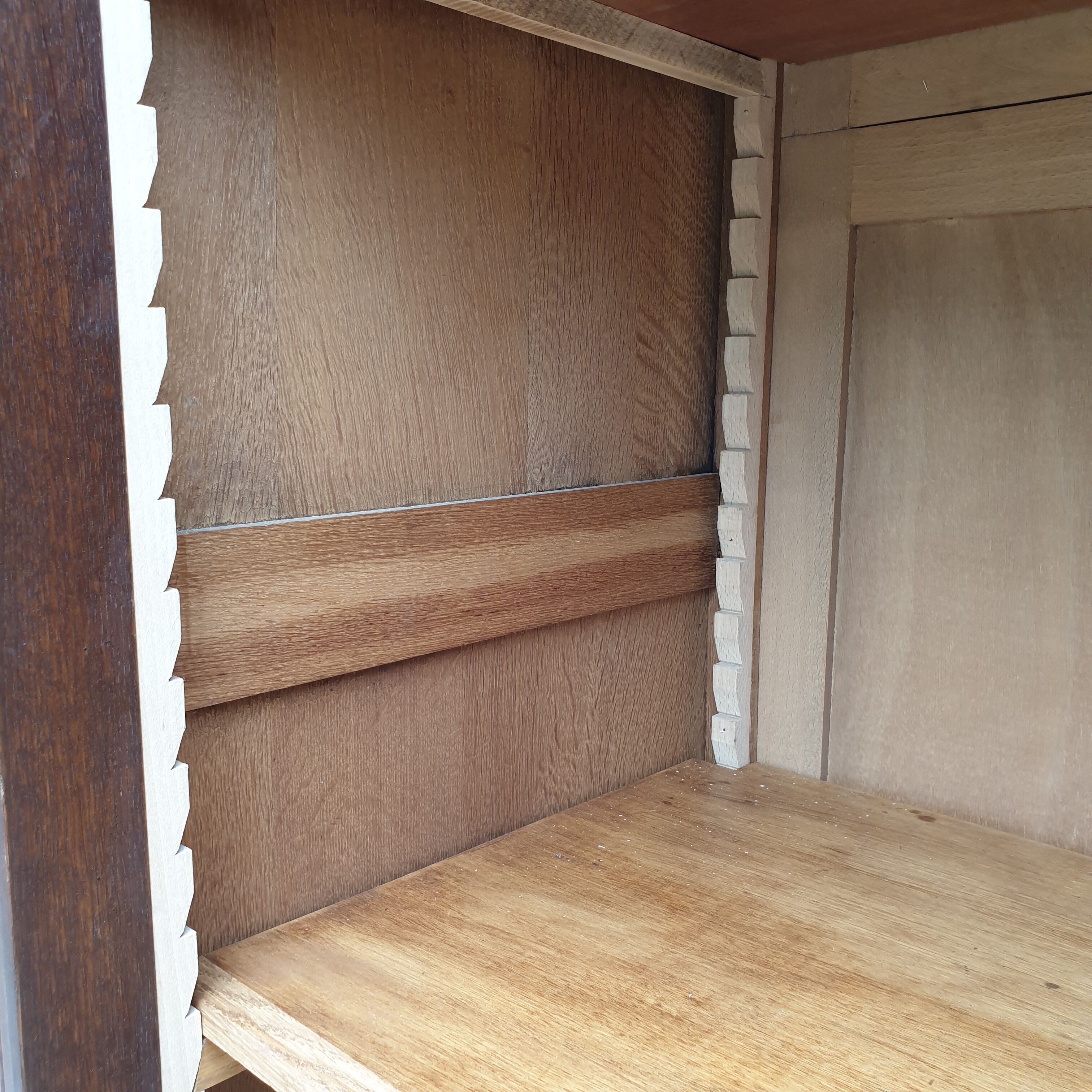 Evolutionary bookcase dressing room Oak Louis XV style