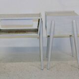 Set of 2 oak bedside tables, Sweden, 1960