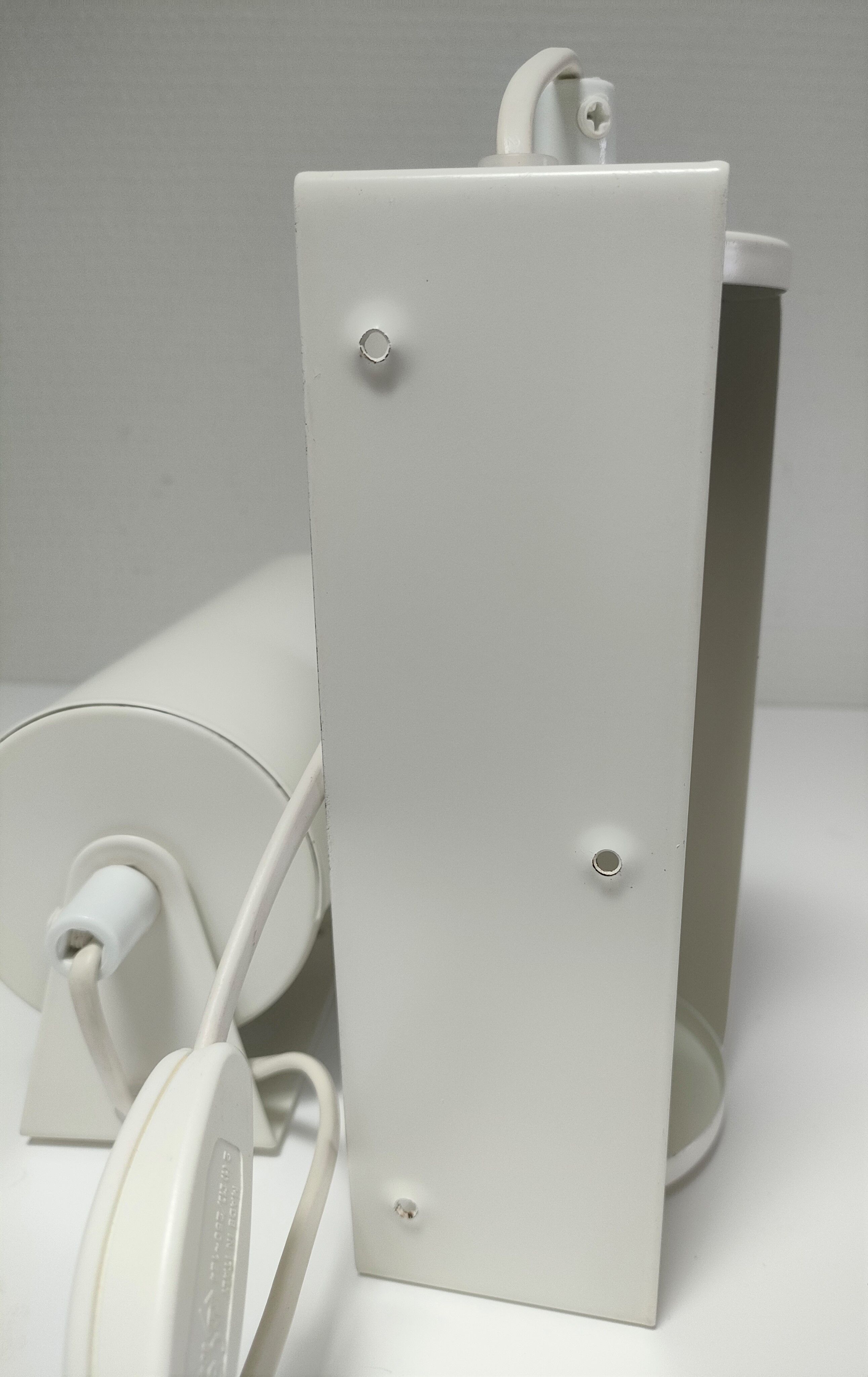 Pair of wall lamps Ikea vintage design Lod V413 white metal
