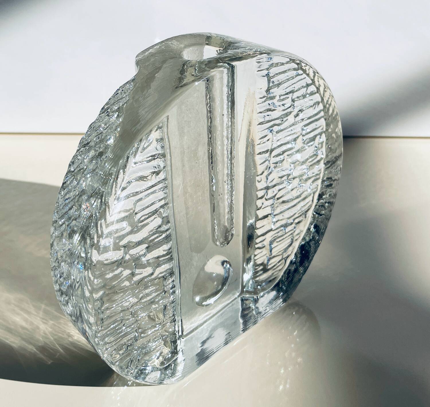 Moulded glass soliflore, 1960-70 - Germany - Space Age