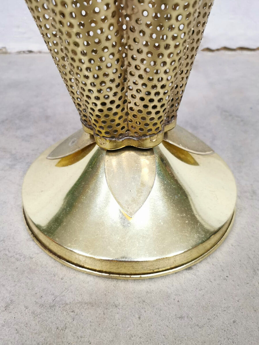 Midcentury brass umbrella stand 70's