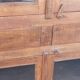 Antique teak cabinet with two drawers and four doors