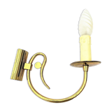 Vintage golden color sconce with twisted bulb candle