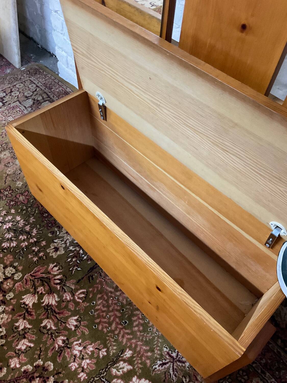 Vintage solid pine wardrobe