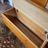 Vintage solid pine wardrobe