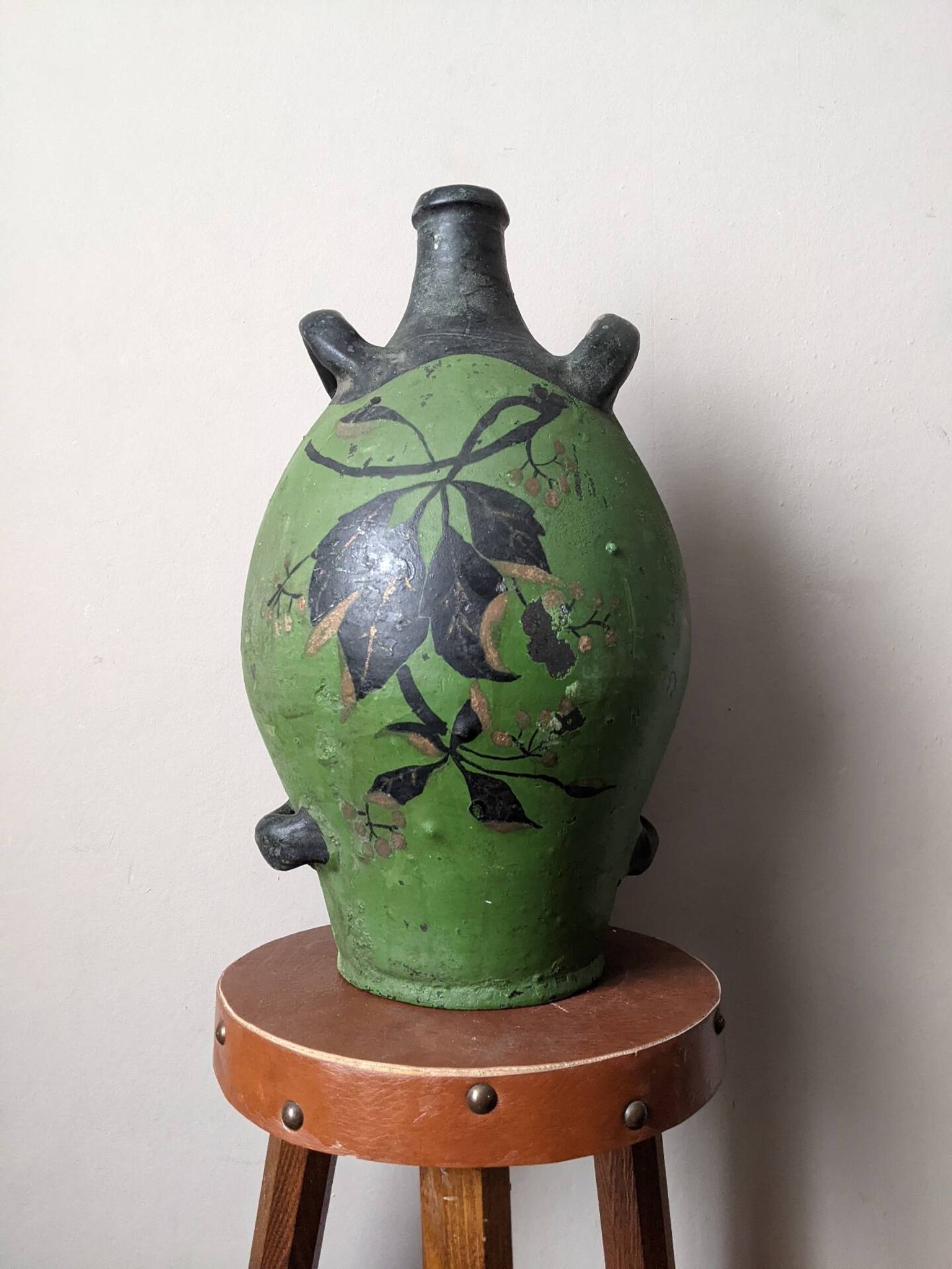 Clay jar traditional Provençal pottery