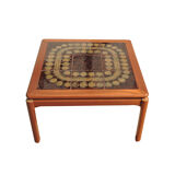 Mid-century square tile topped coffee table, 1960s