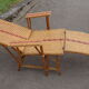 Chaise longue en osier