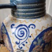 Antique ceramic pitcher jug elchinger fils alsace soufflenheim, art