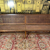 Banquette d’office ou de billard en cannage