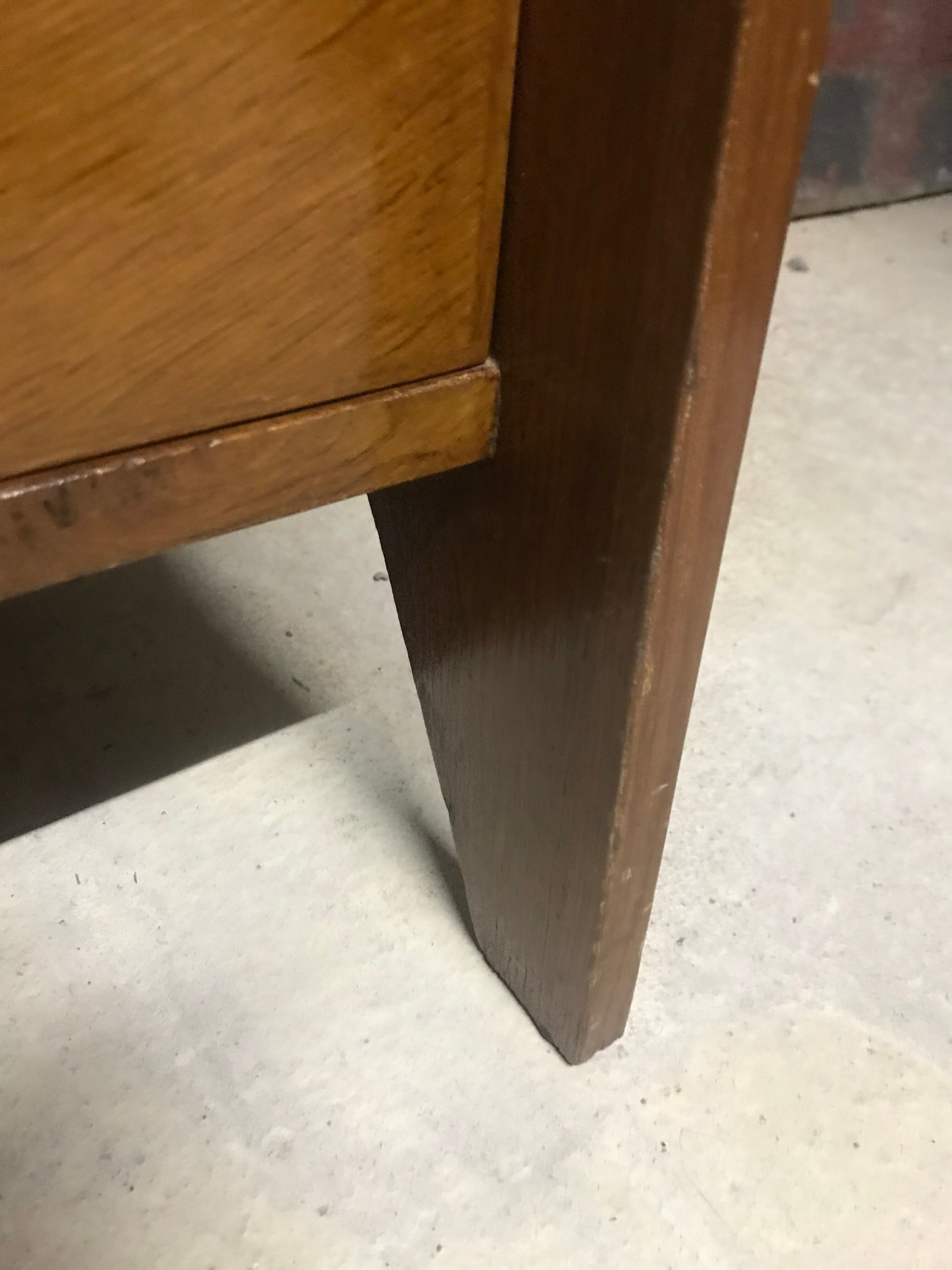 Vintage oak chest of drawers 1970