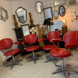 4 barber armchairs