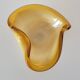 Empty pocket vintage yellow Murano glass bowl