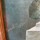 Bouquet of flowers signed Harold Clayton