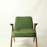 Pair of royal green velvet armchairs