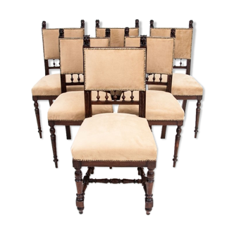 Set of six antique chairs