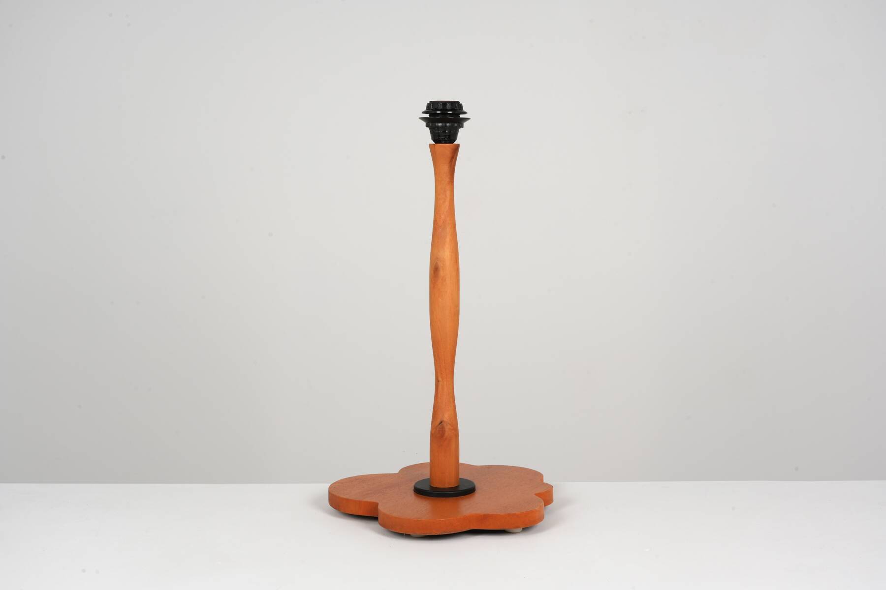 Large postmodern lamp circa 1990 in wood