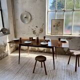 Vintage teak table with extensions, Denmark, 1960