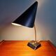 Lampe de bureau en métal chromé et laqué noir, design Josef Hurka, Napako, 1950
