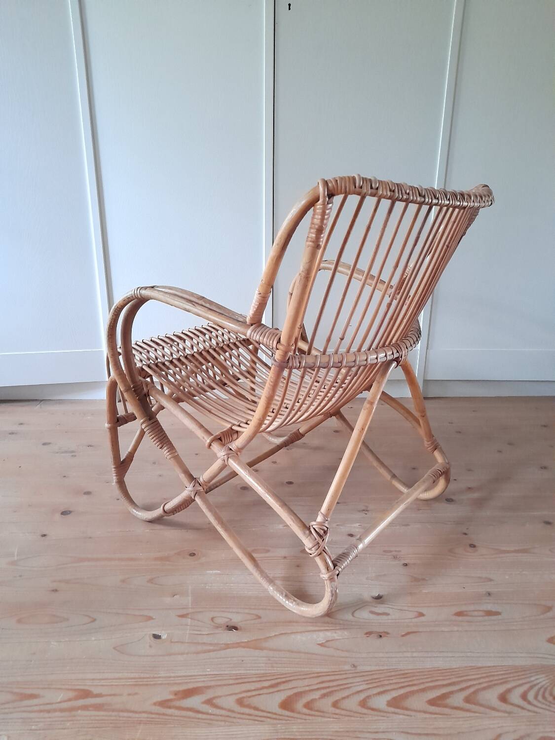 Belse 8 rattan armchair from the 60s