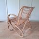 Fauteuil en rotin Belse 8 années 60