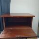 Vintage wooden and brass bedside table – 1950s design – r style
