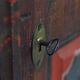 Wedding cabinet painted in folk art from rustic farm dated 1818