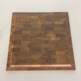 Board of Danish shell in the 1960s Digsmed massive teak wood