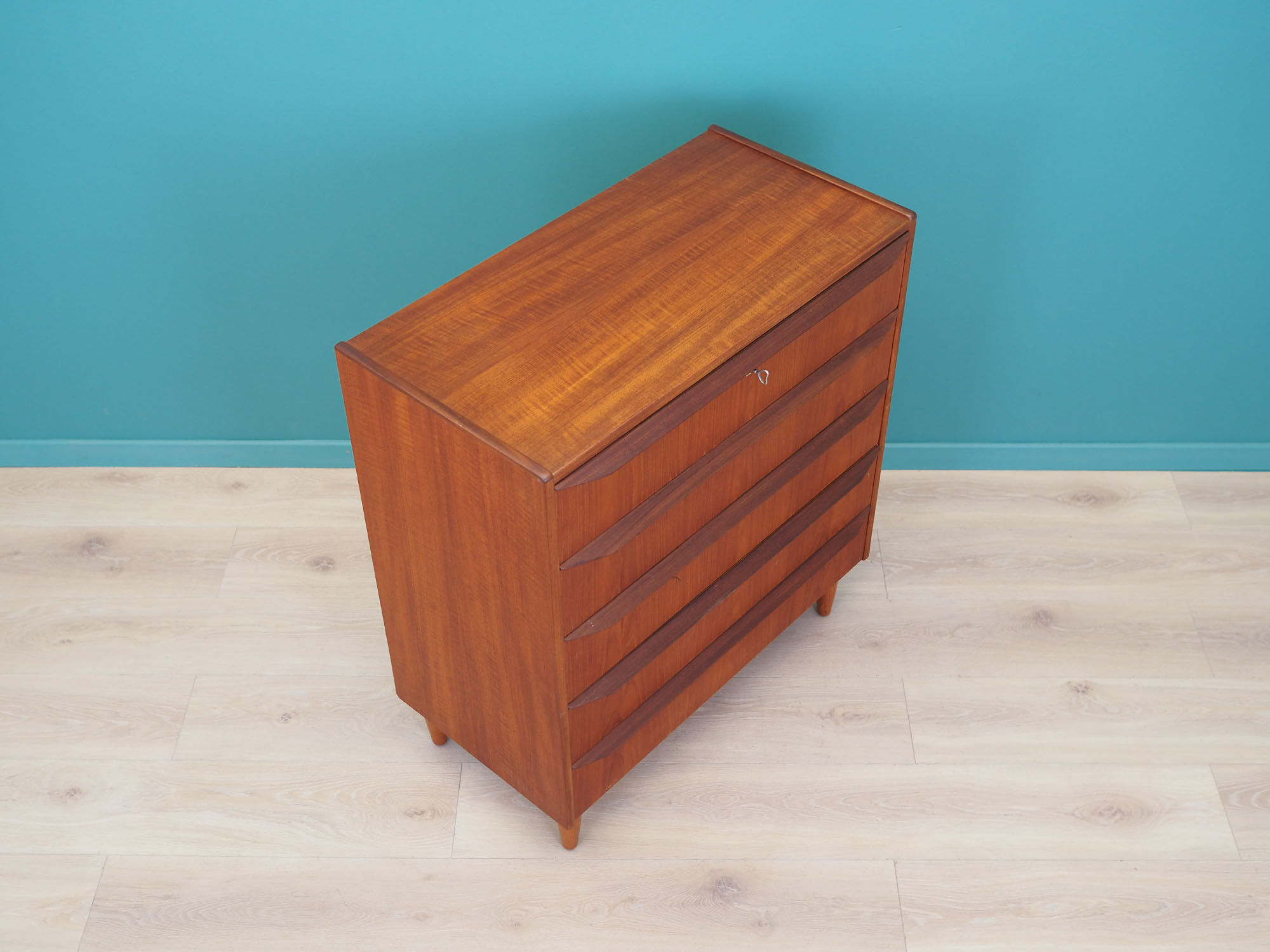 Teak chest of drawers, Danish design, 1970s, made in Denmark