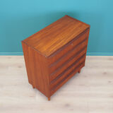 Teak chest of drawers, Danish design, 1970s, made in Denmark