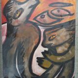 Michel Chapuis, acrylic on paper, Cibra