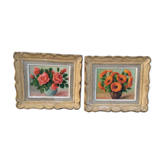 Pair of vintage paintings