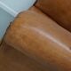 Fauteuil Club Vintage en Cuir Couleur Cognac, Pays-Bas