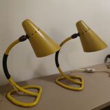 Lot 2 vintage lamps 1950s