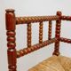 Classic vintage bobbin corner armchair